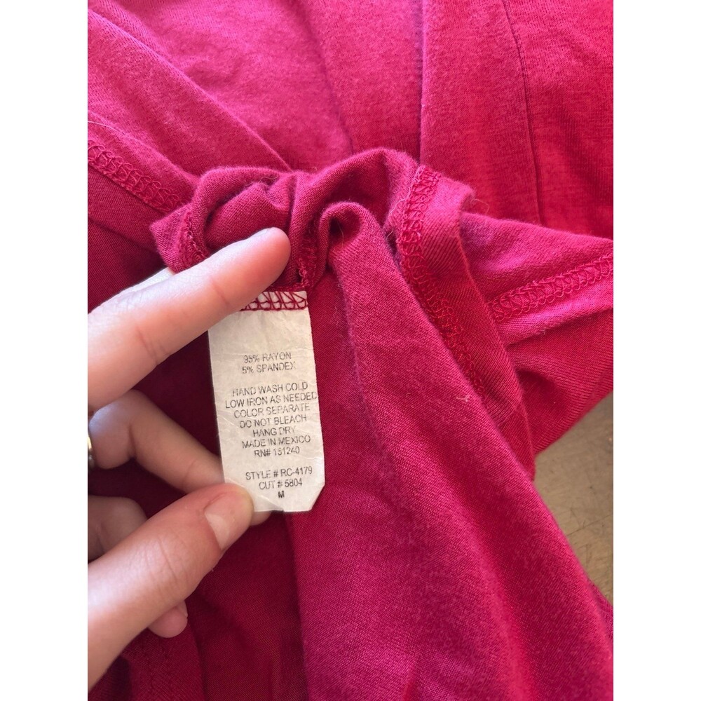 Maxi dress red short sleeve high slit wrap deep vneck v neck sexy romantic girly - Picture 8 of 8